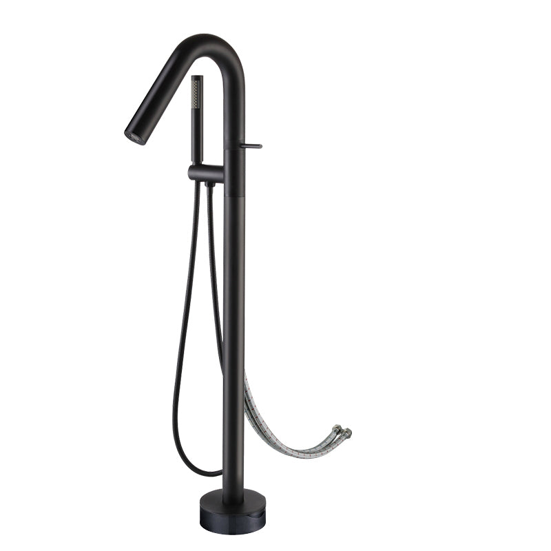 Floor Standing Faucet Bathroom Handheld Shower Head Bathtub Faucet