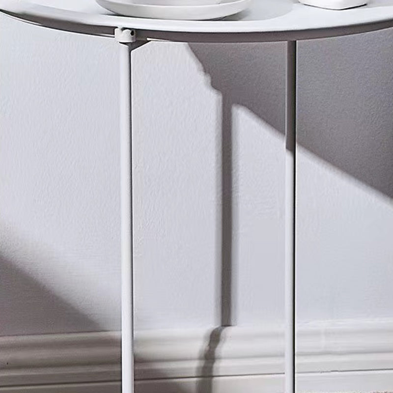 Metal Modern Accent Table Nightstand Antique Finish Bed Nightstand