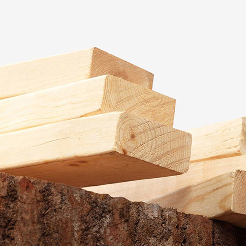 Contemporary Grey Standard Bed with Upholstered Headboard in Solid Wood