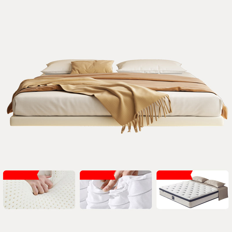 Platform Bed Frame Solid Wood Bed without Headboard and Footboard, Light Not Included