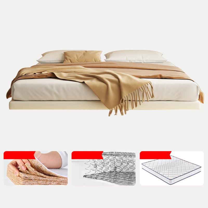 Platform Bed Frame Solid Wood Bed without Headboard and Footboard, Light Not Included