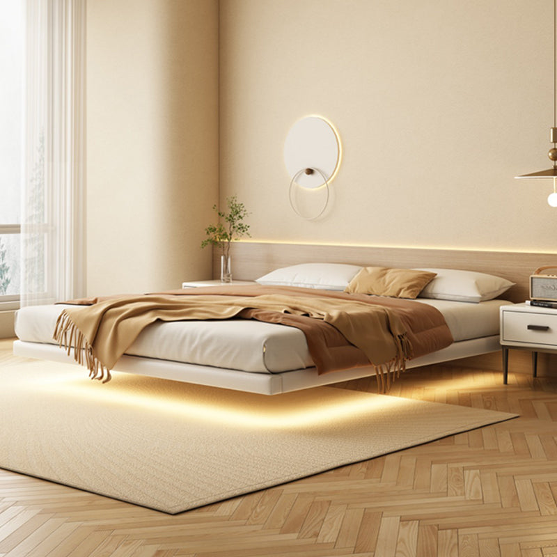 Platform Bed Frame Solid Wood Bed without Headboard and Footboard, Light Not Included