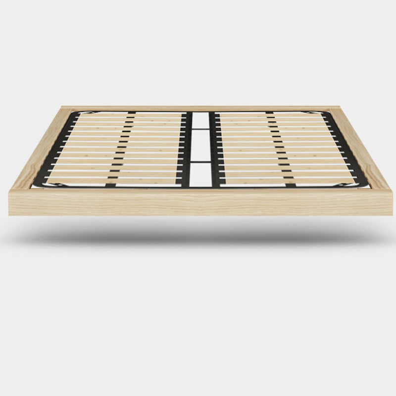 Platform Bed Frame Solid Wood Bed without Headboard and Footboard, Light Not Included