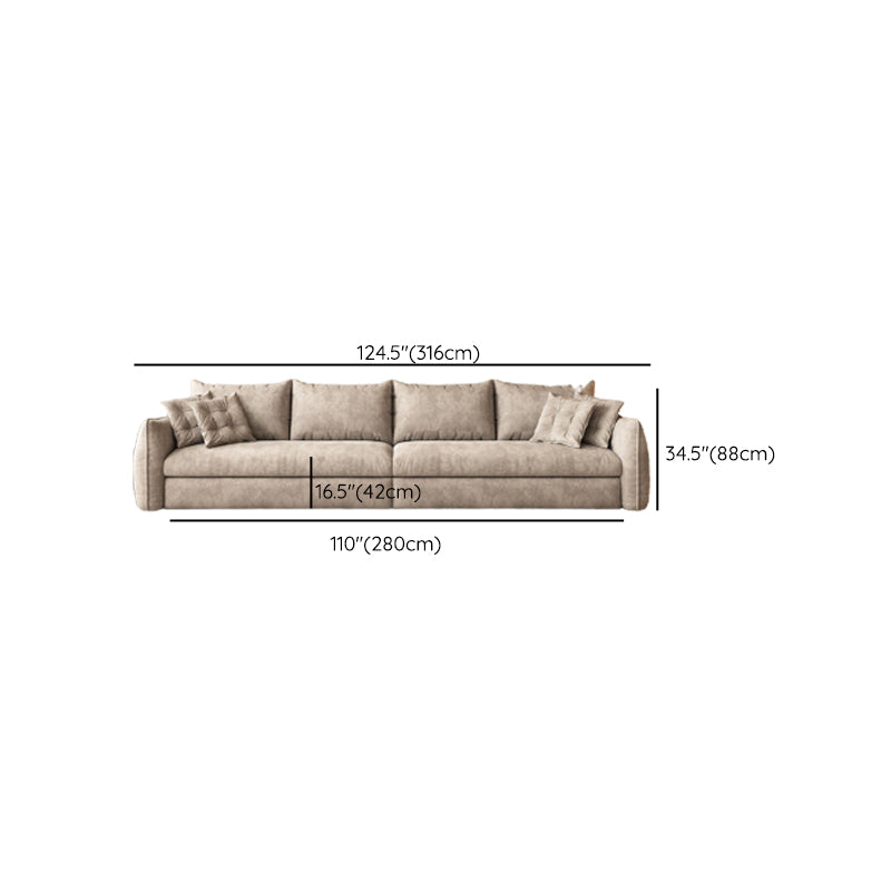 Glam Style Futon Sleeper Sofa Bed Living Room Square Arms Sofa Futon