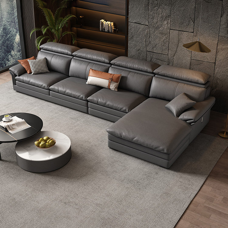 Pillow Top Arm Sectional Sofa Industrial 37.79" Tall Sectional