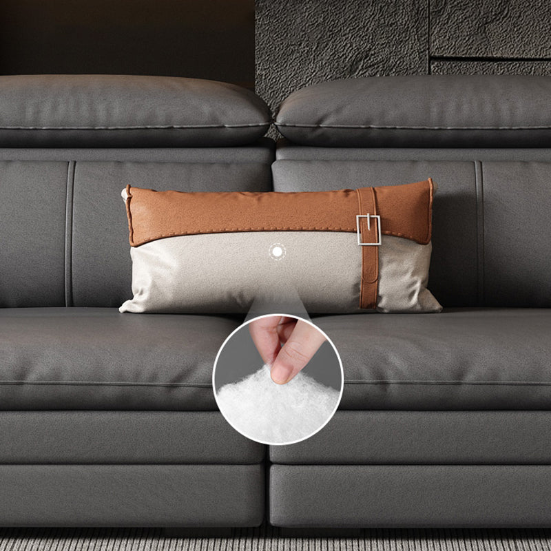 Pillow Top Arm Sectional Sofa Industrial 37.79" Tall Sectional