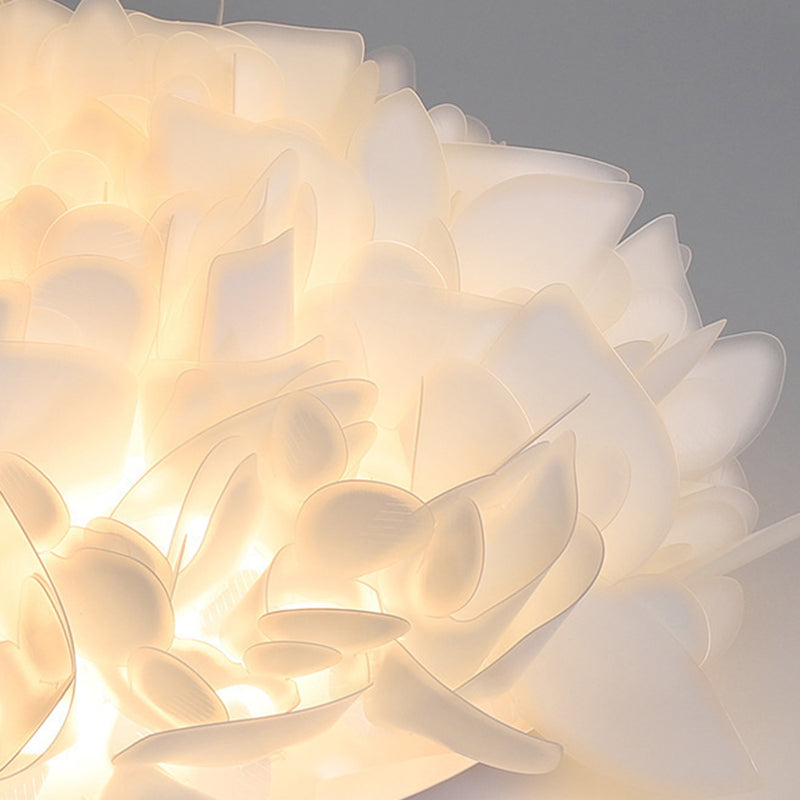 Modern Ceiling Lamp Creative LED Flush Mount Light Fixture with Plastic Shade for Bedroom