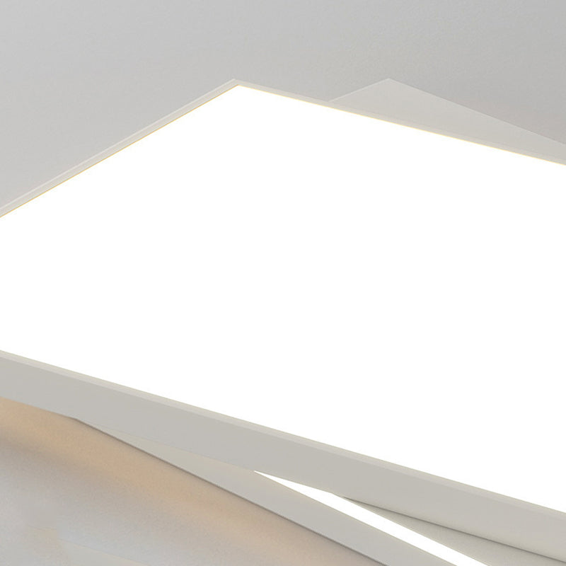 Contemporary Ceiling Lamp Geometric LED Flush Mount Light Fixture with Acrylic Shade