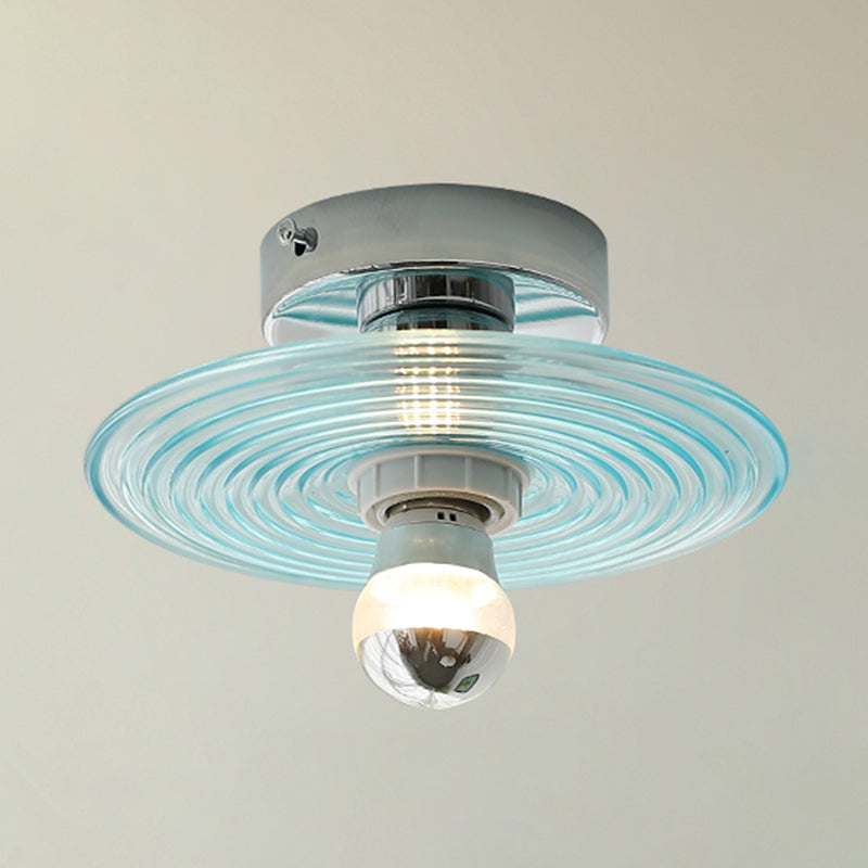 Modern Simple Glass Ceiling Light Circle Shape Ceiling Lamp for Bedroom