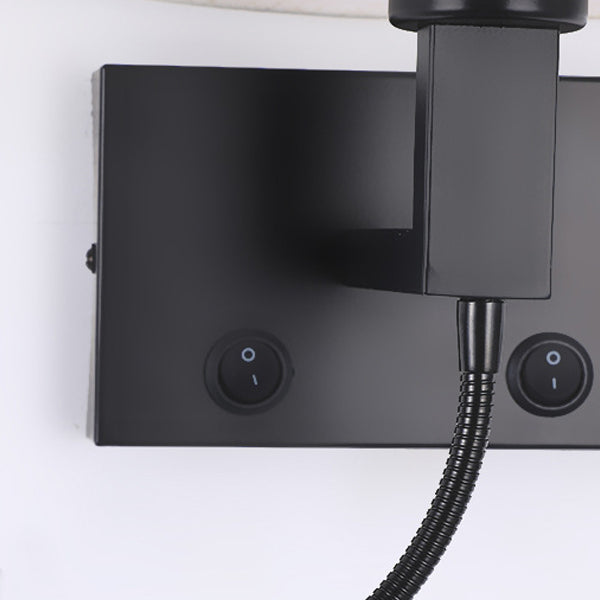 Geometric Wall Lighting Modern Fabric 2 Lights Wall Sconces for Bedroom