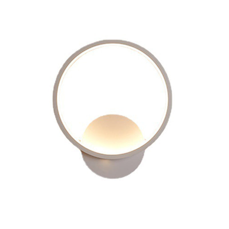 Single Modern White/Black Wall Mounted Sconce Unique Wall Light for Bedroom