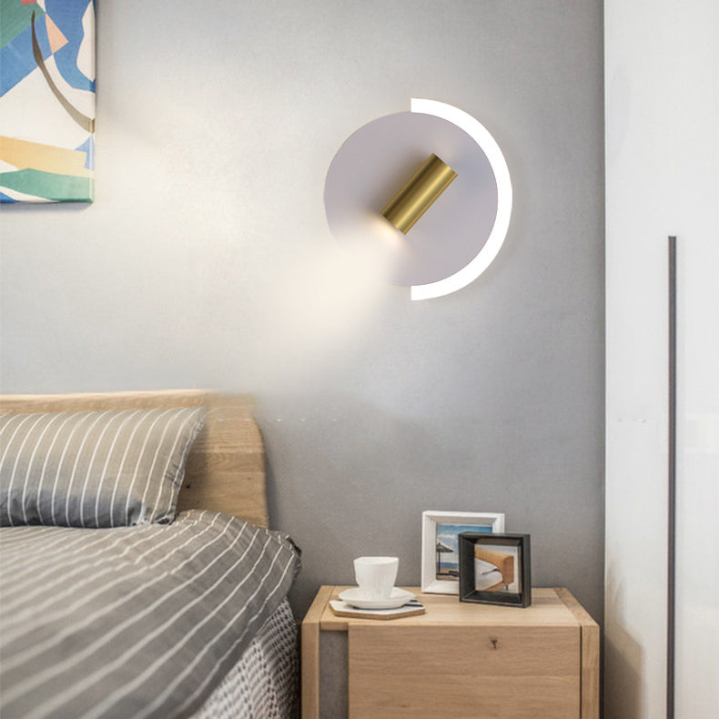 Modern Rotatable Sconce Light Metal 2 Light Wall Lamp in White