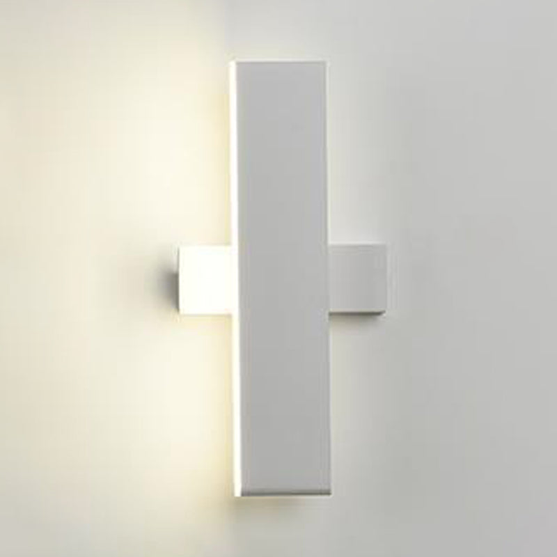 Single Black/White Modern Wall Mounted Sconce LED Wall Light for Living Room
