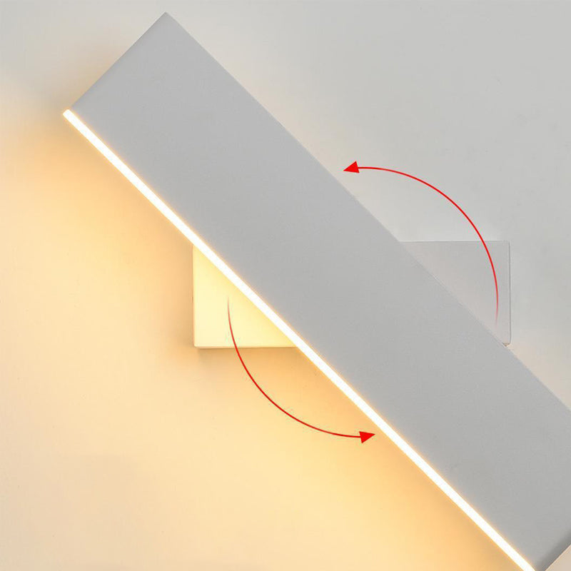 Single Black/White Modern Wall Mounted Sconce LED Wall Light for Living Room