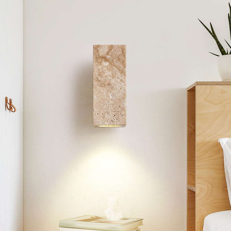 Modern Wall Light Fixture Minimalist Marble Wall Light Sconce for Bedroom