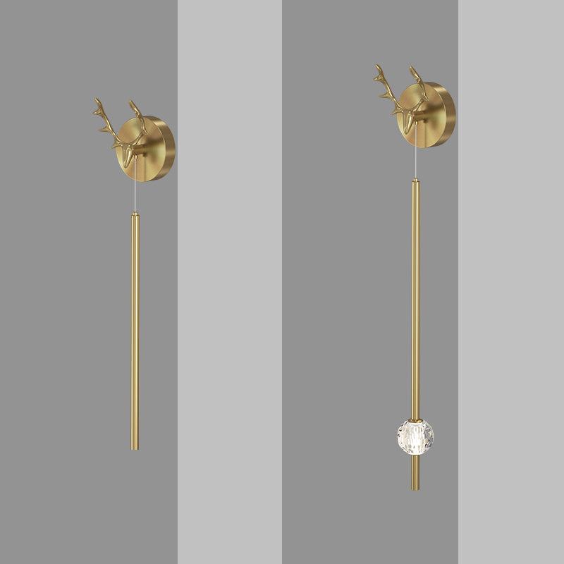 Modern Metal Wall Sconce LED Geometric Shape Wall Light with Acrylic Shade for Bedroom