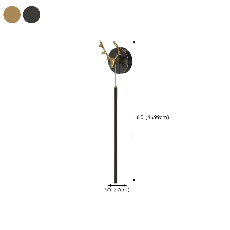 Modern Metal Wall Sconce LED Geometric Shape Wall Light with Acrylic Shade for Bedroom