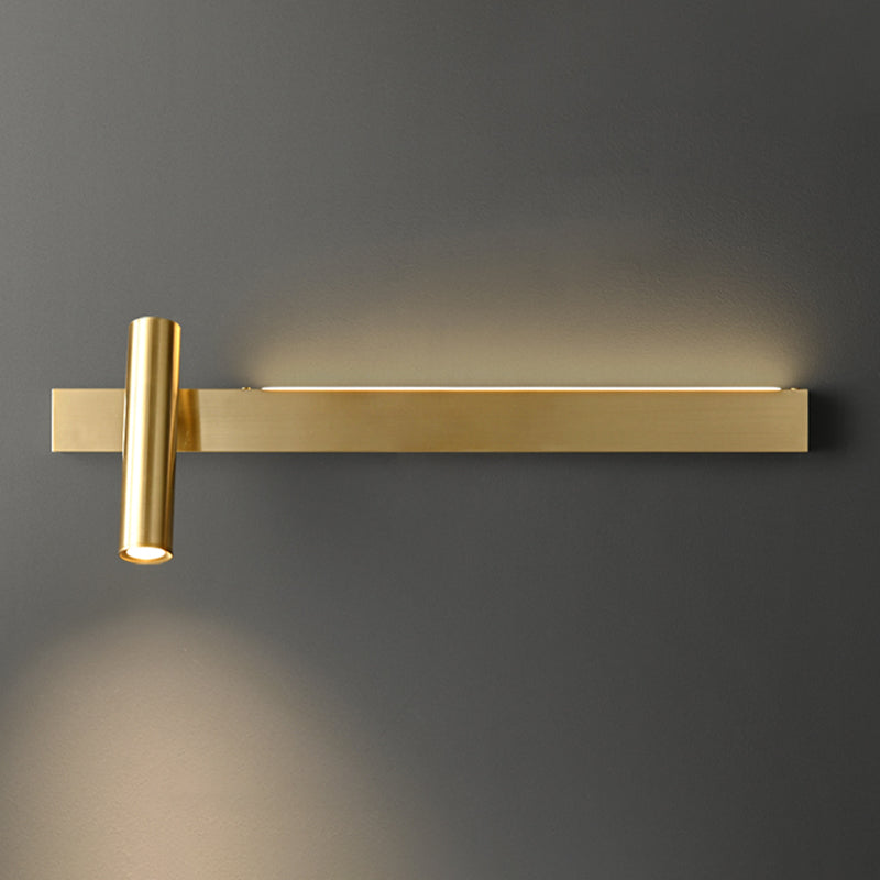 Modern Metal LED Wall Sconce Geometric Shape Wall Light with Acrylic Shade for Bedroom