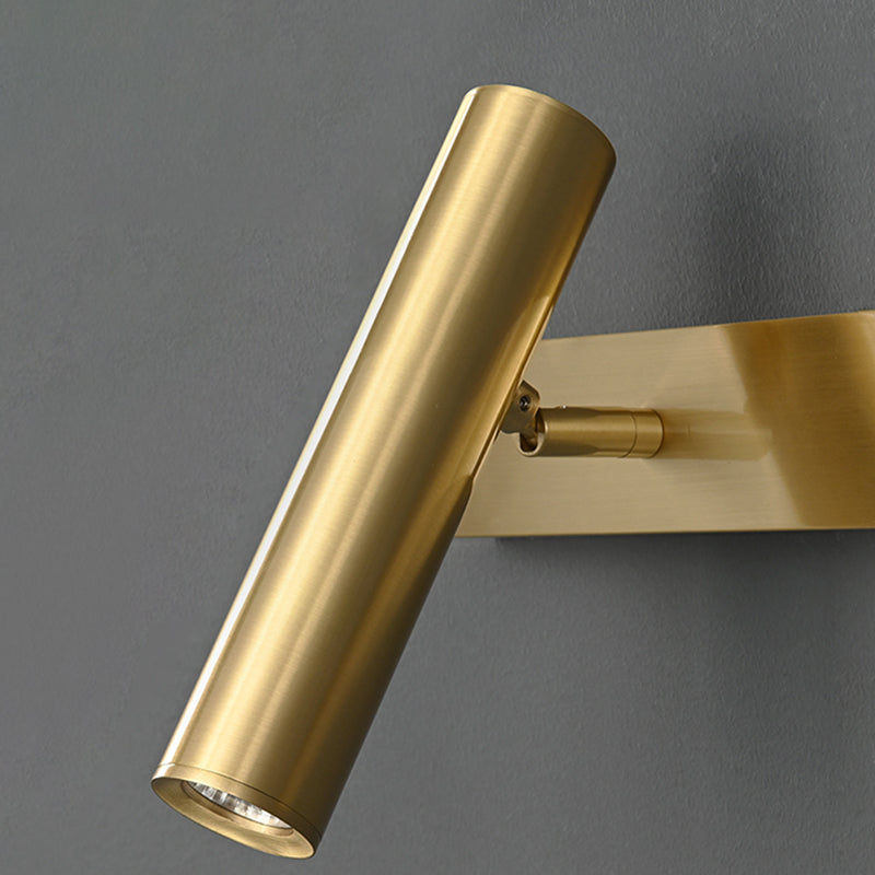 Modern Metal LED Wall Sconce Geometric Shape Wall Light with Acrylic Shade for Bedroom