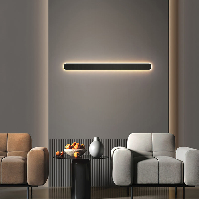 Modern Metal Wall Sconce Rectangle Shape Wall Light with Acrylic Shade for Bedroom