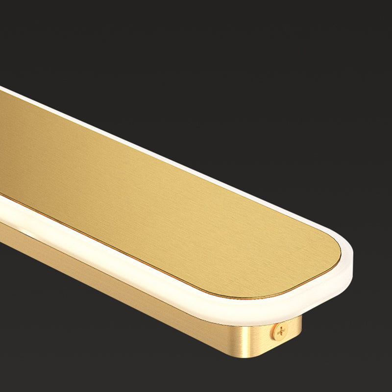 Modern Metal Wall Sconce Rectangle Shape Wall Light with Acrylic Shade for Bedroom