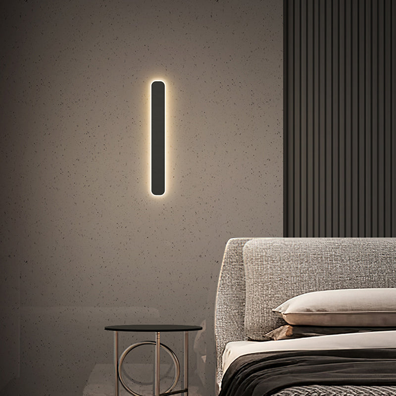 Modern Metal Wall Sconce Rectangle Shape Wall Light with Acrylic Shade for Bedroom
