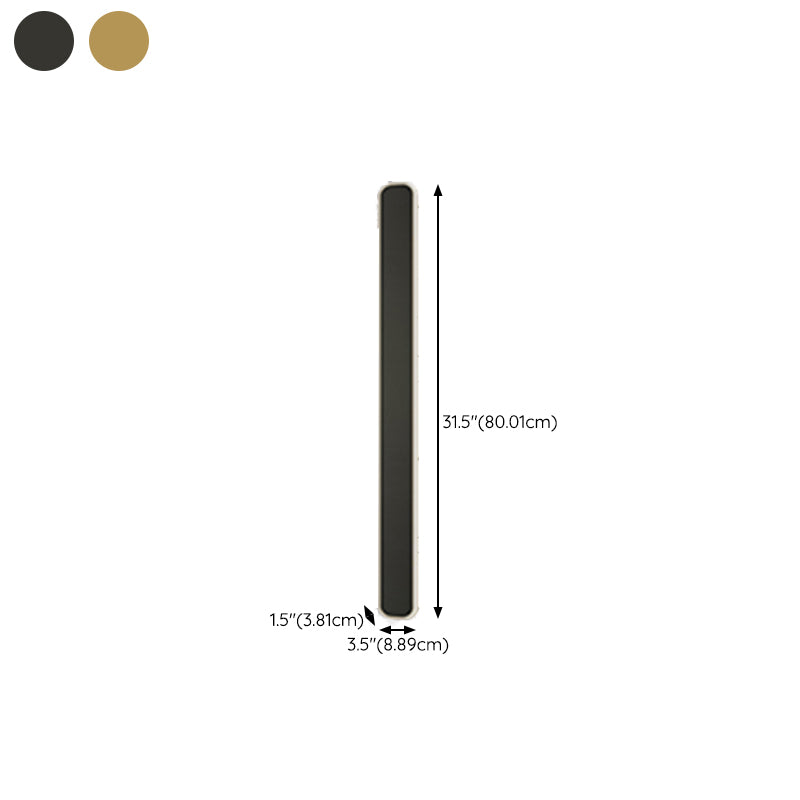 Modern Metal Wall Sconce Rectangle Shape Wall Light with Acrylic Shade for Bedroom