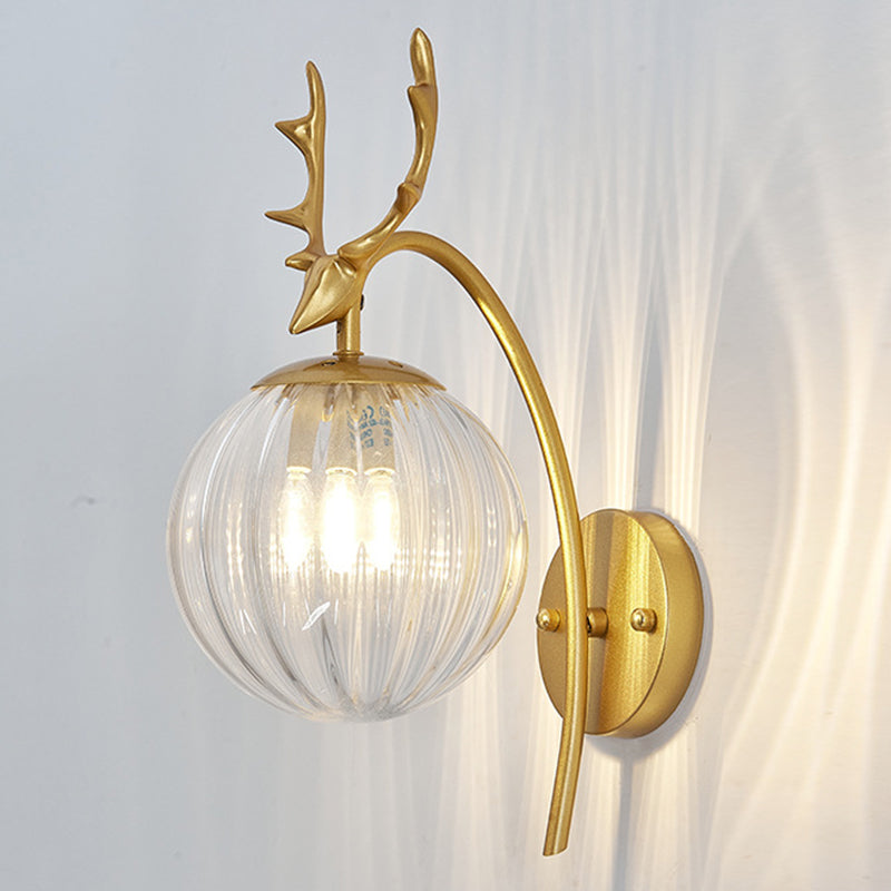 Modern Wall Sconce Lighting Glass 1 Light Wall Lighting Fixtures for Dining Room