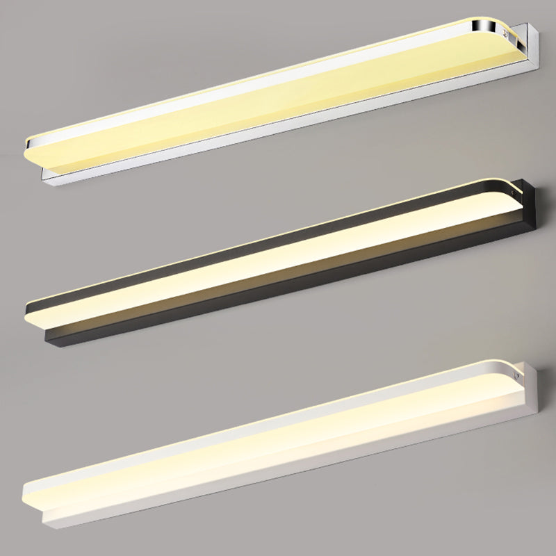 Minimalism Vanity Lighting Linear Metal Wall Light Fixture for Bathroom