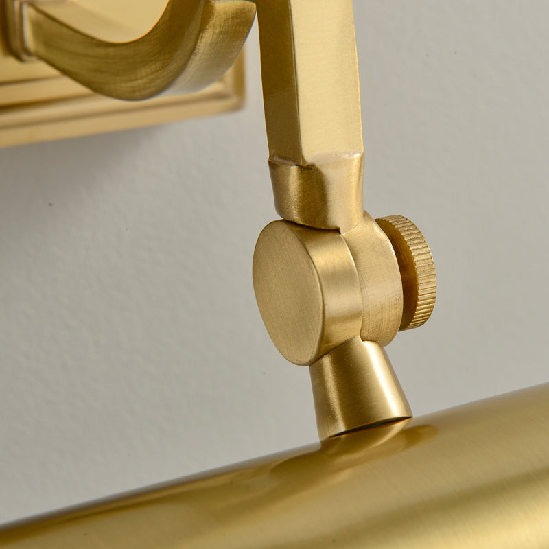 Modern Vanity Lighting Copper Wall Light Fixture in Gold for Bathroom