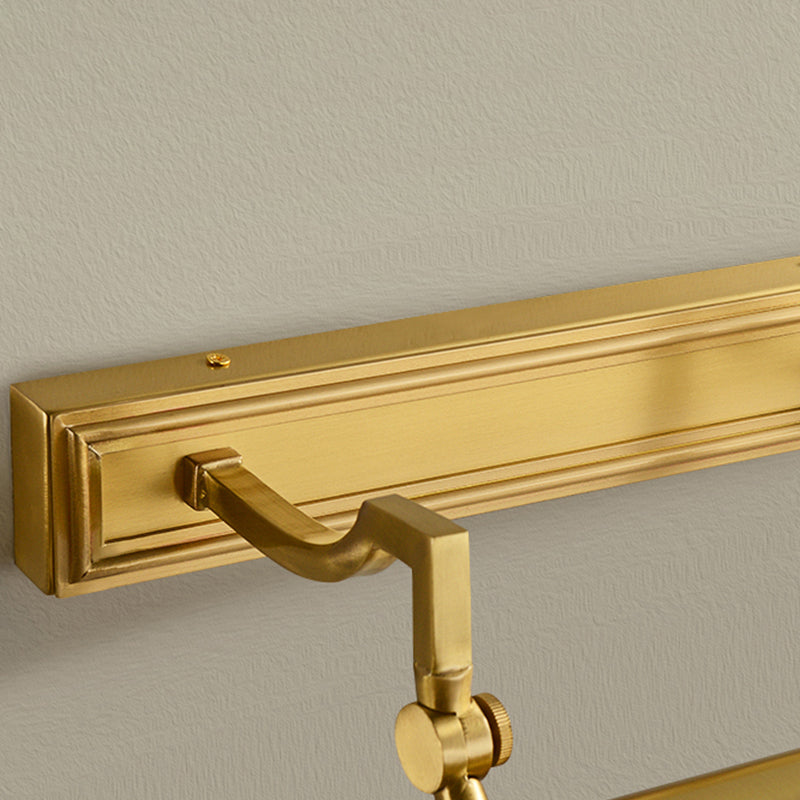 Modern Vanity Lighting Copper Wall Light Fixture in Gold for Bathroom