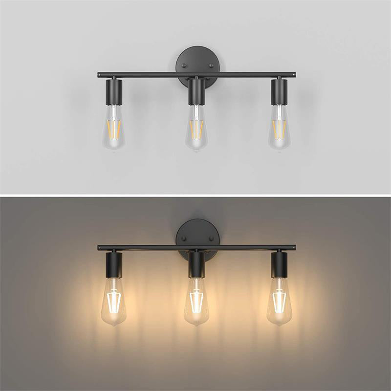 Multi - Light Bathroom Vanity Lighting Iron Industrial Bath Vanity without Shade