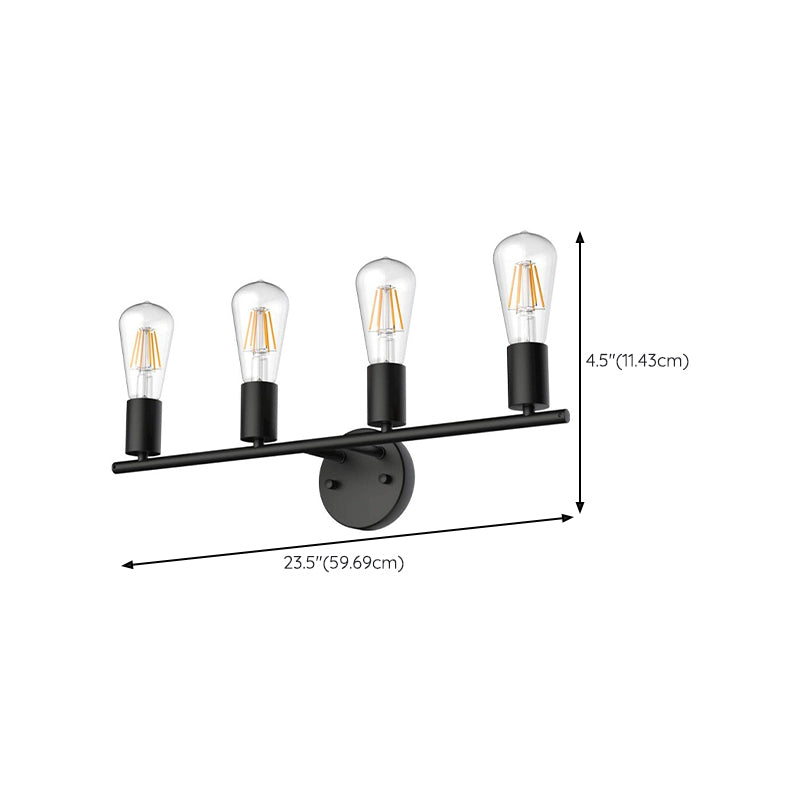 Multi - Light Bathroom Vanity Lighting Iron Industrial Bath Vanity without Shade