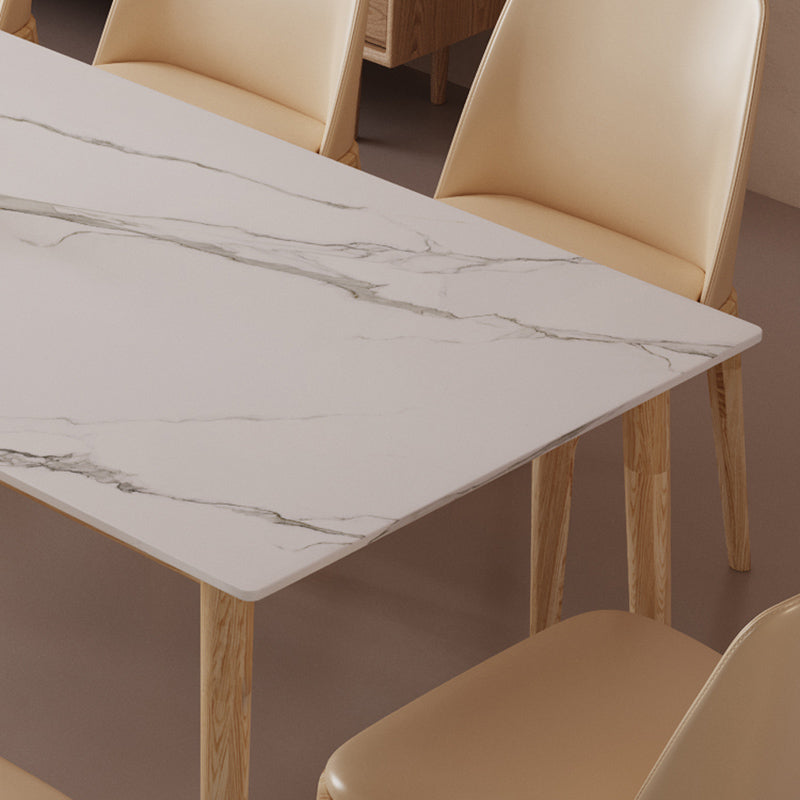 Modern 1/2/6/7/9 Pieces Dining Set Rectangle Stone Dining Table for Dining Room