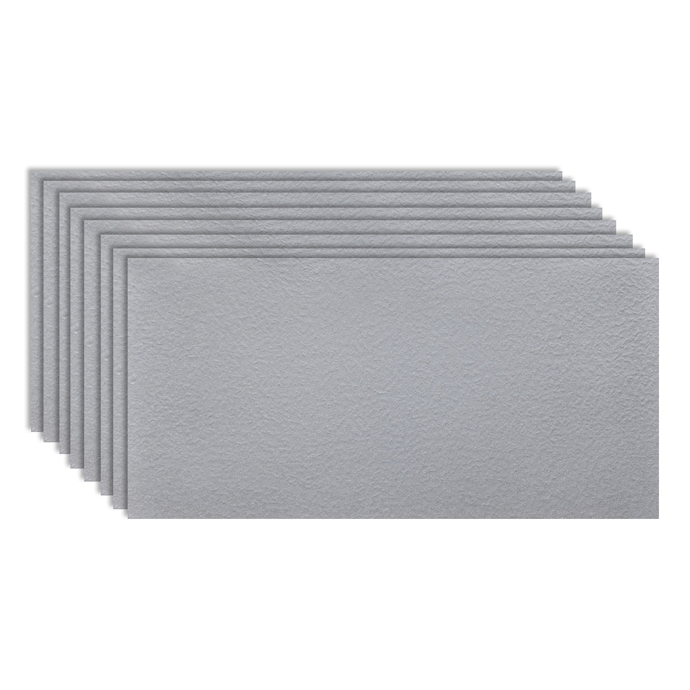 Gray Tone Singular Tile Stone Appearance Straight Edge Rectangular Wall Tile