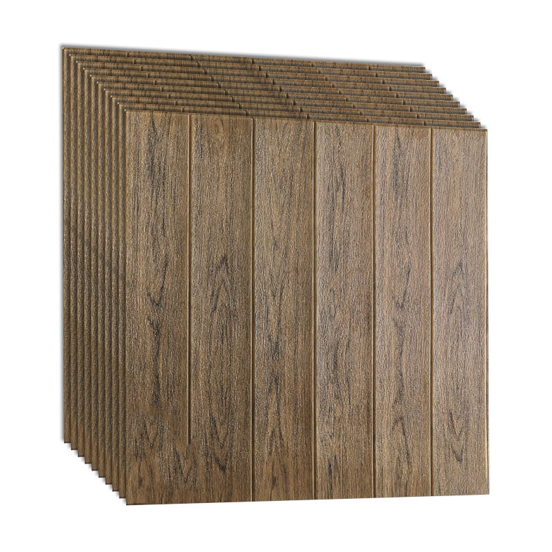Modern Wall Paneling Peel and Stick Wood Effect Design Rectangle Wall Paneling