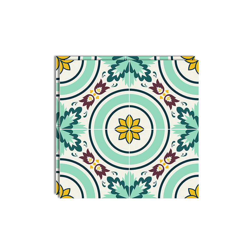 Mosaic Tile Wallpaper Contemporary Plastic Wallpaper with Square Shape