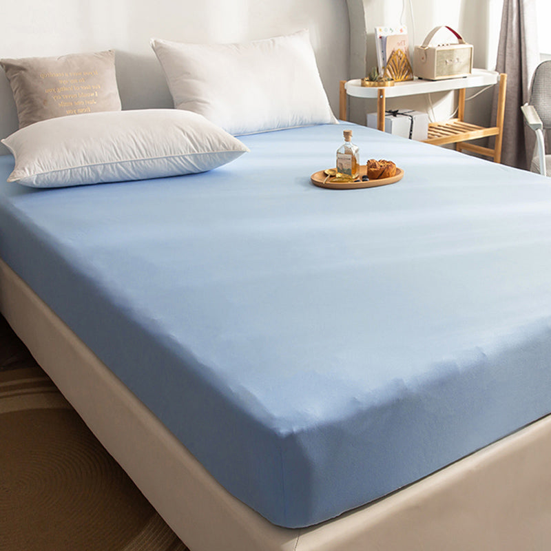 Cotton Water Proof Bed Sheet Solid Color Wrinkle Resistant Sheet Set