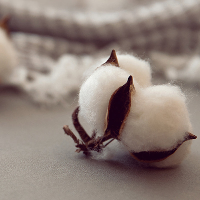 Pure Cotton Solid Color Fitted Sheet Set Extra Soft Breathable Bed Sheet