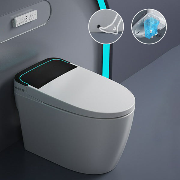 Modern Toilet Bowl All-In-One ABS Floor Mounted Siphon Jet Urine Toilet