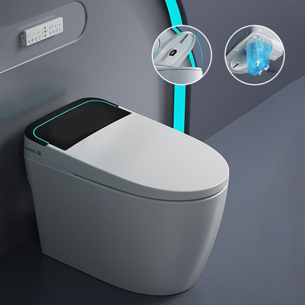 Modern Toilet Bowl All-In-One ABS Floor Mounted Siphon Jet Urine Toilet