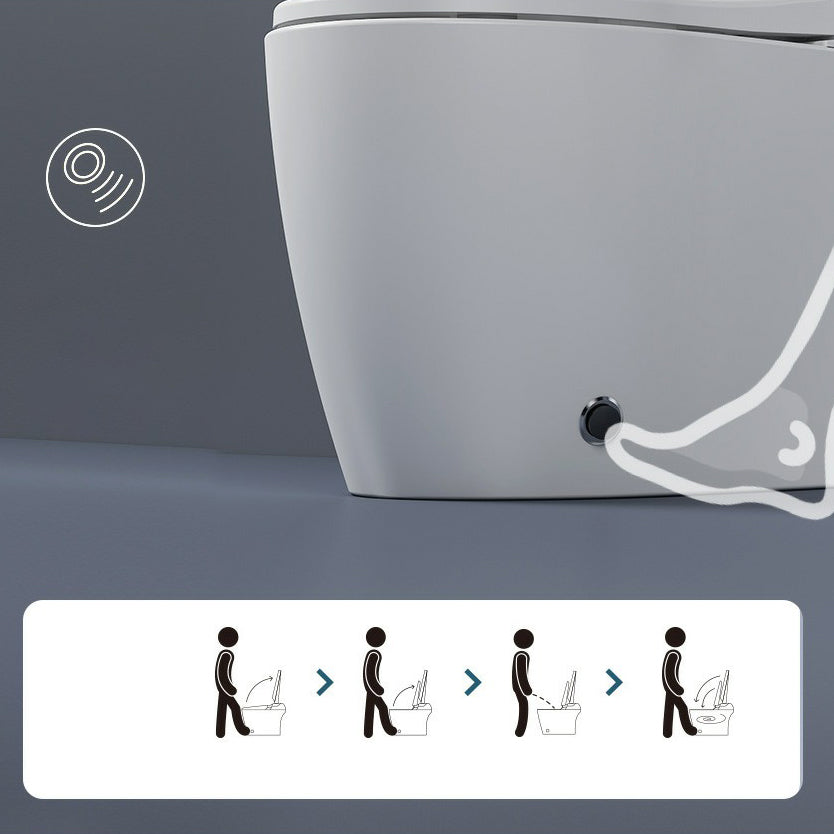 Modern Toilet Bowl All-In-One ABS Floor Mounted Siphon Jet Urine Toilet