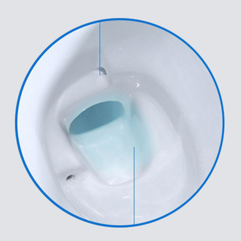 Modern Concealed Tank Toilet Floor Mounted One Piece Flush Toilet with Toilet Seat