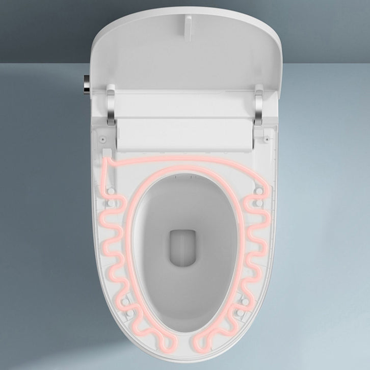Modern Toilet Bowl All-In-One Porcelain Floor Mounted Siphon Jet Flush Toilet