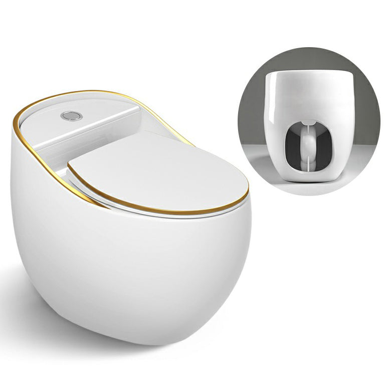 Traditional Flush Toilet One-Piece Toilet Floor Mounted Porcelain Toilet