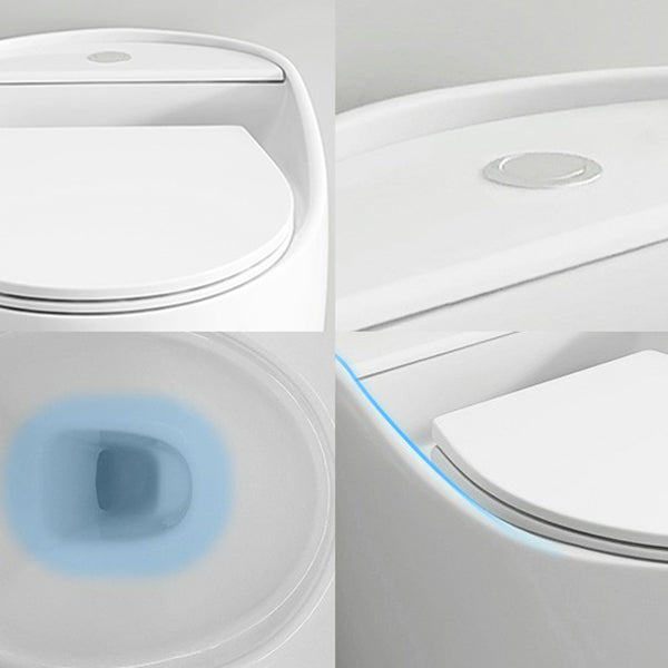 Traditional Flush Toilet One-Piece Toilet Floor Mounted Porcelain Toilet