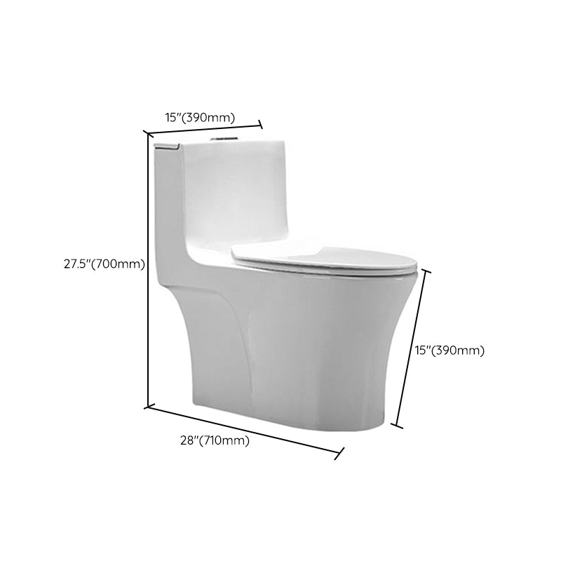 Traditional Style One Piece Flush Toilet Floor Mounted Urine Toilet for Bathroom