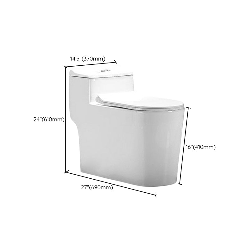 Traditional Style One Piece Flush Toilet Floor Mounted Urine Toilet for Bathroom