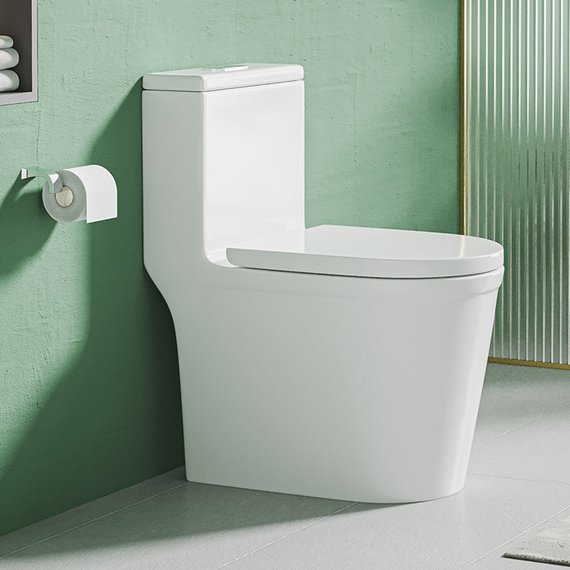Traditional Flush Toilet All-In-One Floor Mounted Siphon Jet Porcelain Toilet