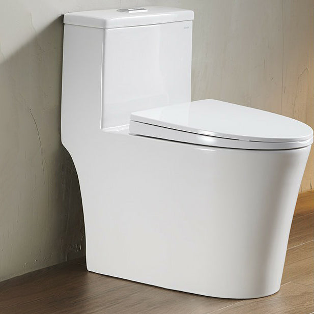 Traditional Flush Toilet All-In-One Floor Mounted Siphon Jet Porcelain Toilet